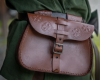 Abbigliamento Medievale - Borsello piccolo - Cuoio